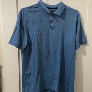 Blue polkadot banana republic polo
